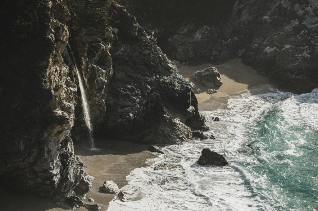 View of Big Sur coast in California, USA